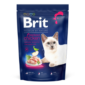 Brit Premium By Nature Cat Sterilised cu pui, 1.5 kg