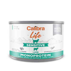 Calibra Cat Life Adult Sensitive cu miel, 200 g