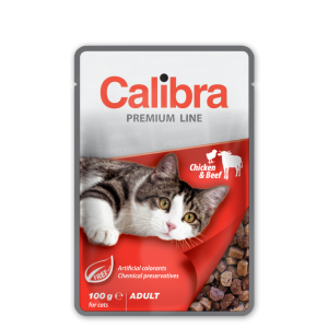 Calibra Cat Premium plic cu pui și vită în sos, 100 g