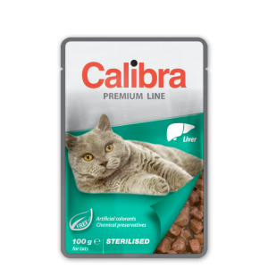 Calibra Cat Premium Sterilised plic cu ficat, 100 g