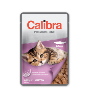 Calibra Cat Premium Kitten cu somon in sos, 100 g