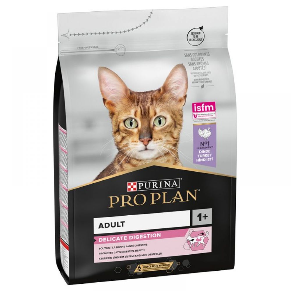 Purina Pro Plan Cat Adult Delicate Digestion cu curcan, 1.5 kg